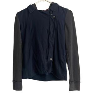 Abercrombie Kids Color Block Zip Up Cotton Blend Hoodie Jacket - Size XL(16)